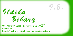 ildiko bihary business card